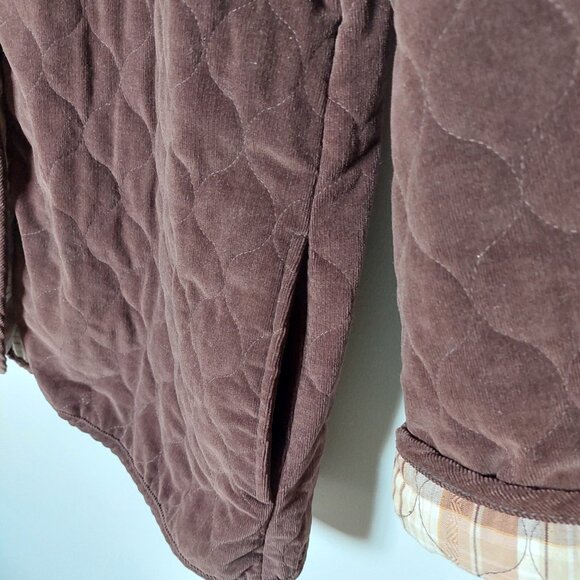 Alfred Dunner Brown Quilted Cotton Jacket, Women's 16 - Picture 2 of 11